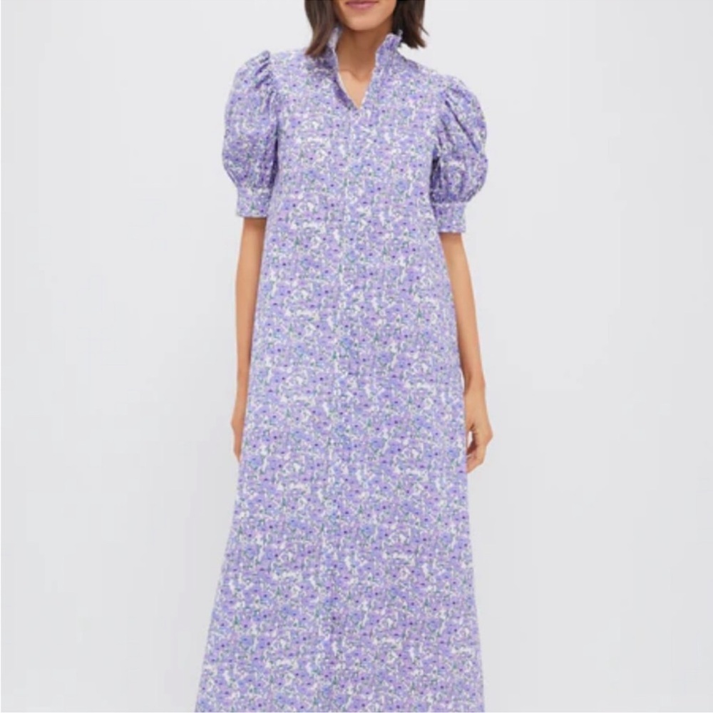 Hyacinth House Floral Puff Sleeve Maxi Dress - worn once